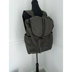 Puma Mens Heritage large Rucksack Backpack Green Herringbone Laptop Sleeve Bag